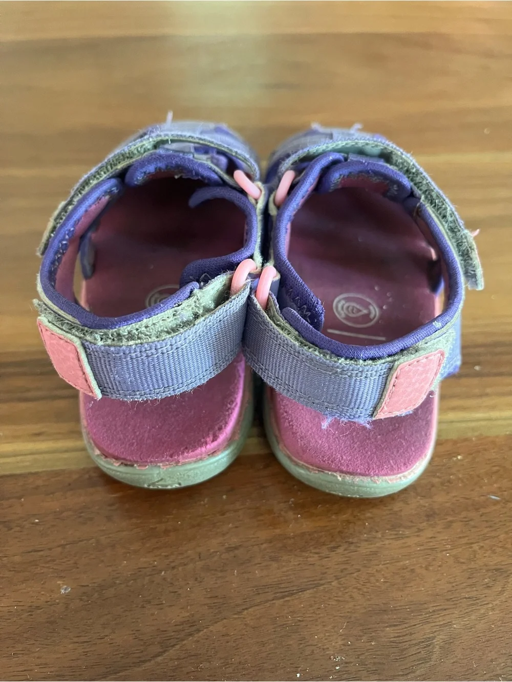 See Kai Run Purple & Pink Closed-Toe Sandals